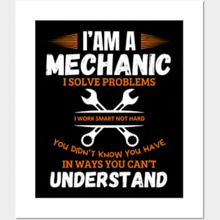 I Am A Plumber I Solve Problems Quote Template Contrast Flat Key Texts Tools Posters and Art